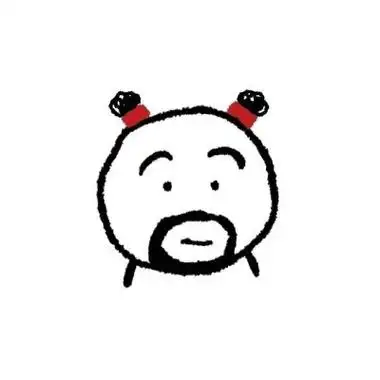 简笔画大胡子沙雕趣味头像图片