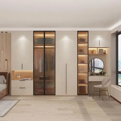 一门到顶的现代风衣柜样式推荐