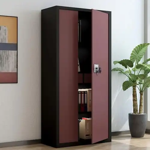 鑫虎威 保密柜文件柜办公柜电子密码锁档案柜钢制防盗柜色通门带斗