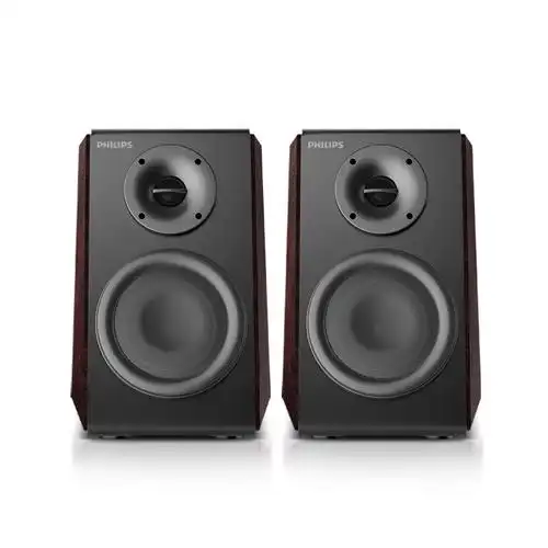 飞利浦philipsmms8000无线蓝牙电脑音箱书架式hifi20有源音箱