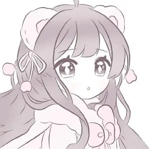 q版少女心简笔画人物