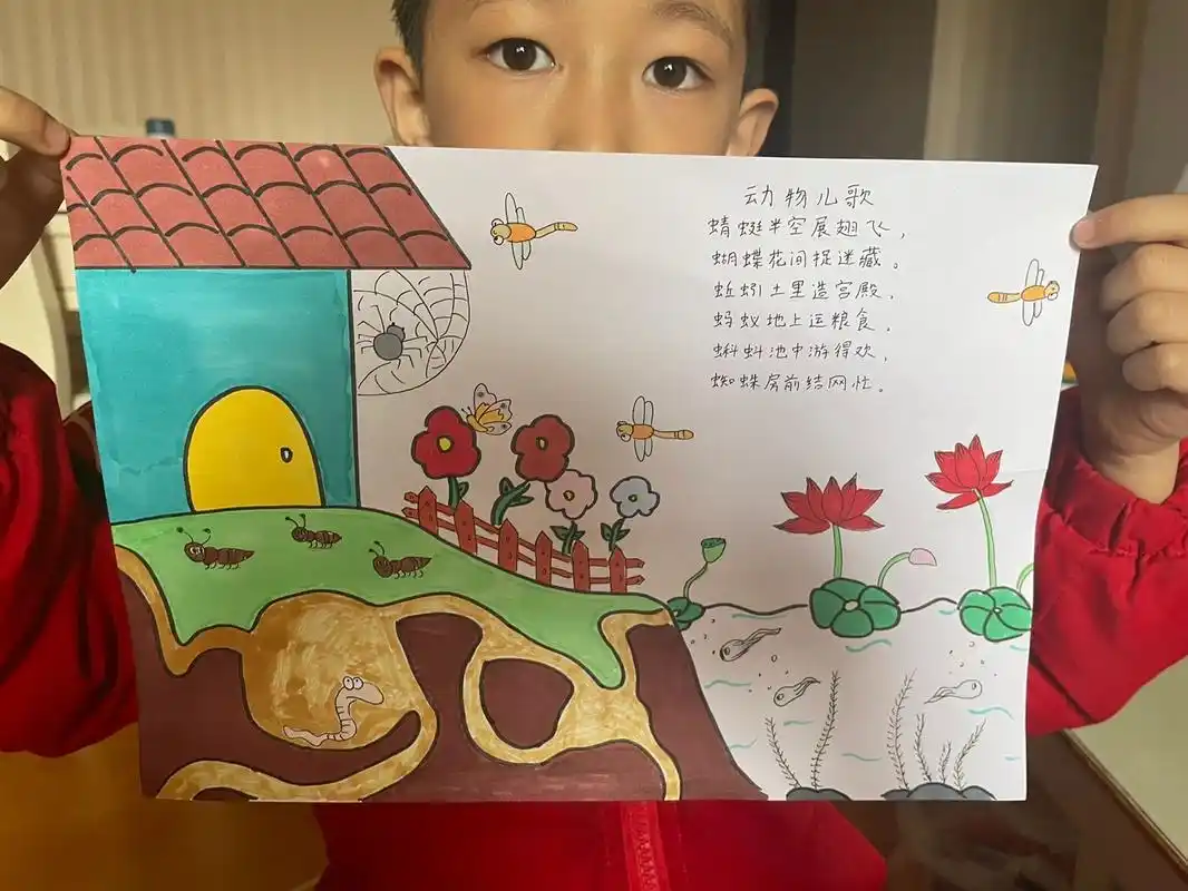 动物儿歌手抄报