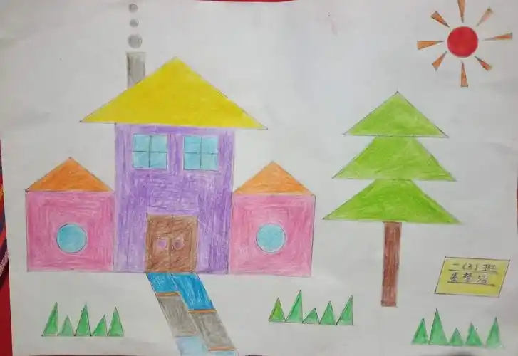 停课不停学 在家快乐学 ——南街小学一年级美丽,有趣的拼组图形掠影