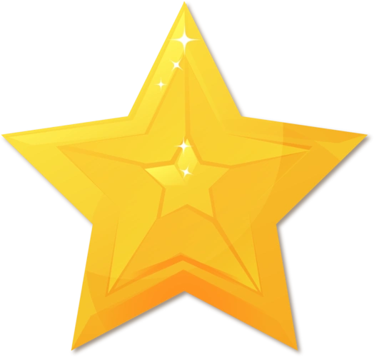 卡通星星彩色五角星海报png素材