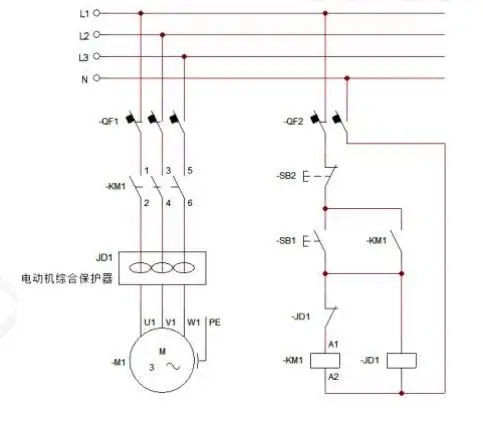 电动机综合保护器 jd-5(作用:主要用来对电动机进行过载和缺相保护)