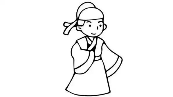 古代男子最简单的又好看简笔画怎么画步骤教程古代诗人简笔画人物电视