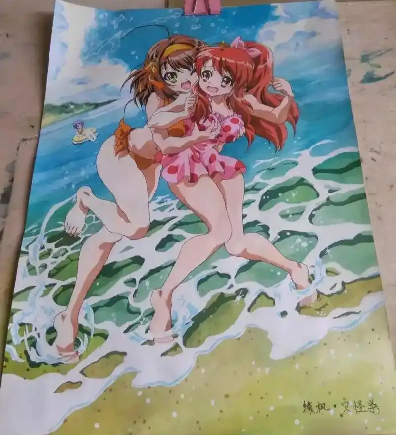 动漫#二次元 #手绘#板绘#墙绘 #马克笔#水彩#丙烯#油 - 抖音