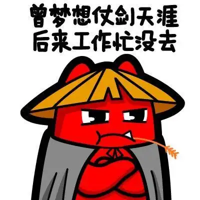 魔鬼猫表情-曾梦想仗剑天涯 后来工作忙没去