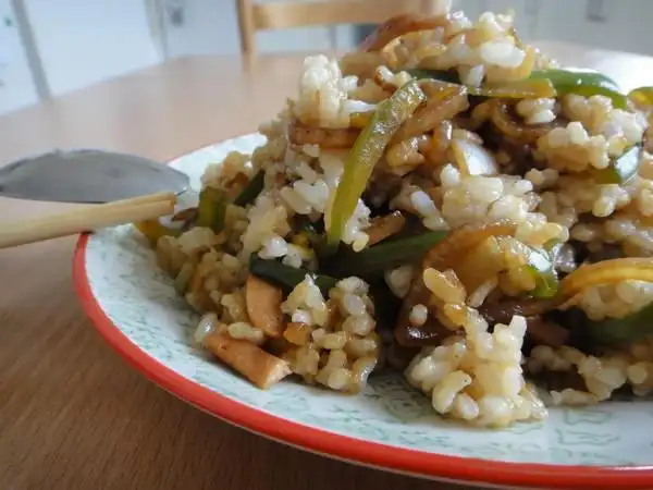 白菜菜菜菜菜做的青椒榨菜肉丝煲仔饭