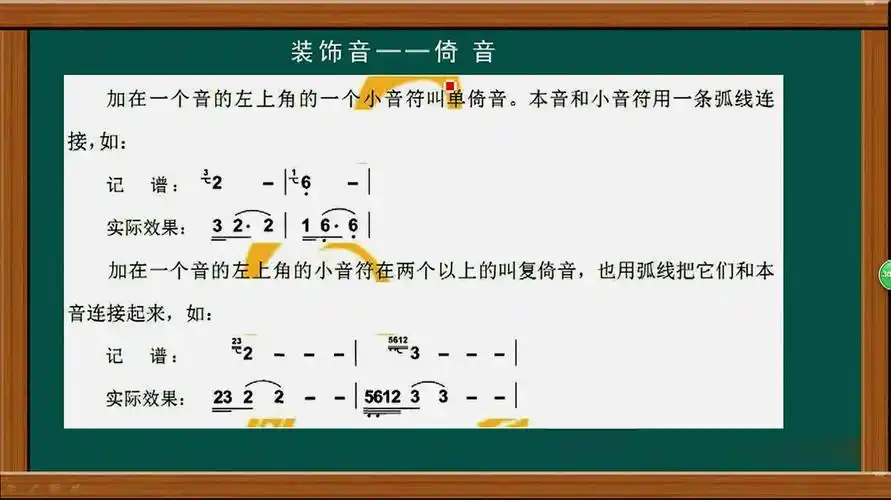 想学乐理的同学看过来,老师为大家讲解,简谱中的装饰音-倚音