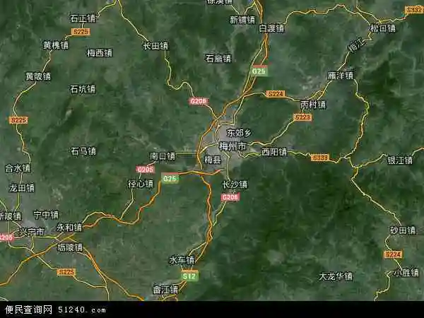 梅县卫星地图 - 梅县高清卫星地图 - 梅县高清航拍地图 - 2021年梅县