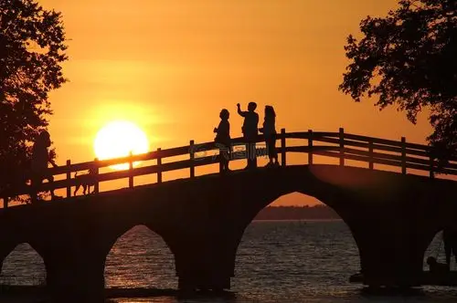 日落,公园,桥高清图库素材免费下载(图片编号:7135244)-六图网