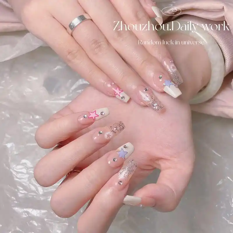 星星美甲7878一闪一闪亮晶晶.