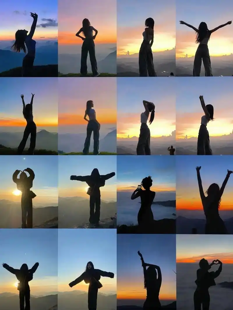 日出拍照姿势92大全 7815 氛围感拉满!总