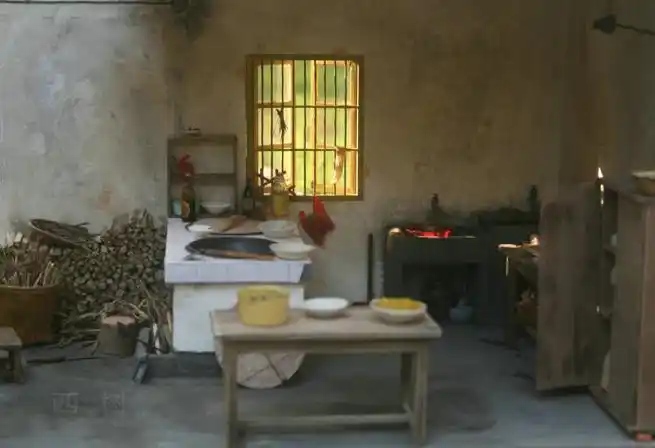 厨房 西树 制作 miniature 1/12 很多时候,我也参考儿时家里厨房场景