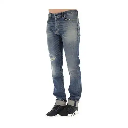 迪奥/dior 18年春夏 男性 经典百搭 蓝色 男士牛仔裤 863ds11t090x