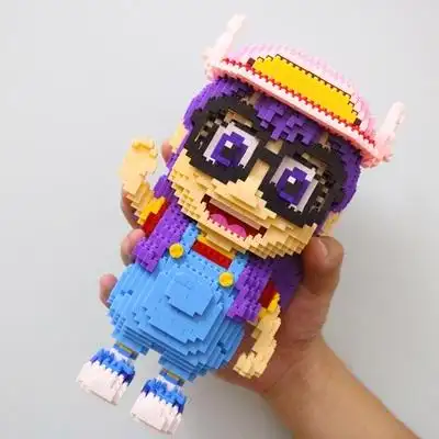 兼容乐高积木微型成人iq博士阿拉蕾公仔积木小颗粒立体组装超大号