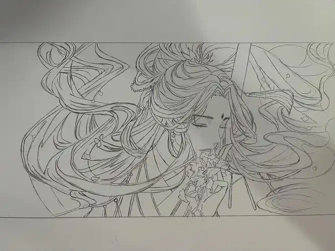 小红书自带滤镜#天官赐福#谢怜#太子悦神#临摹#马克笔手绘