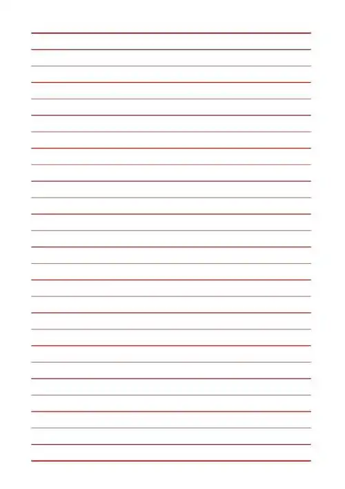 文稿纸(单线)(红)