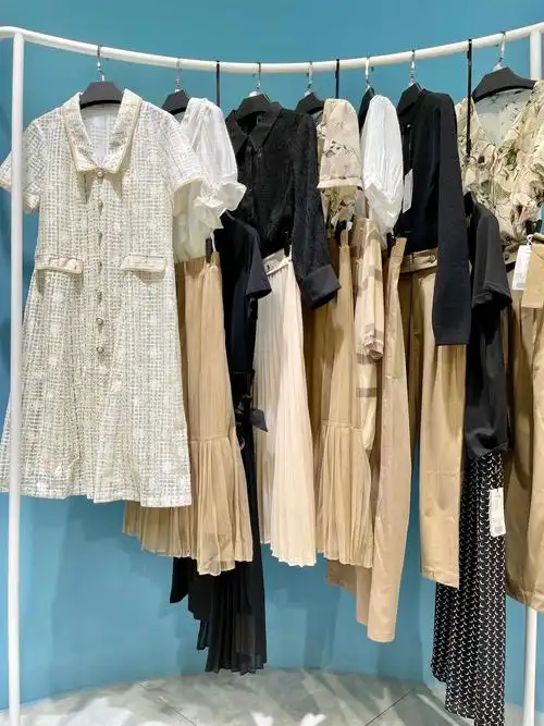 朗斯莉21年新款夏装 直播间女装货源供应 万达专柜撤柜女装正品货源