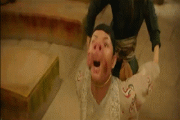 西游降魔篇中猪妖出现的那段,猪刚鬣原来这长相!