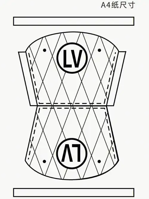 幼儿园手工包包lv直接打印即可
