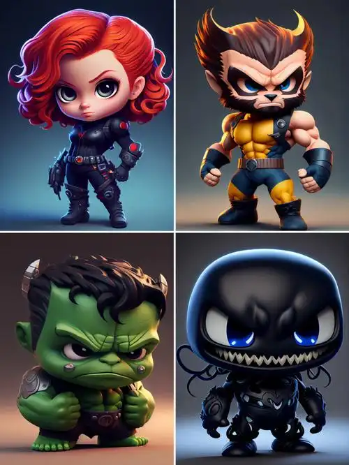 可爱   #q版   #手办   #漫威   #漫威超级英雄   #我最爱的漫威角色