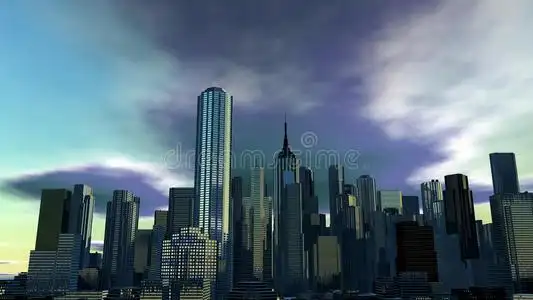 salvapantallas未来主义城市照片