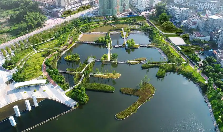 老河道湿地历史人文公园景观设计意向图片