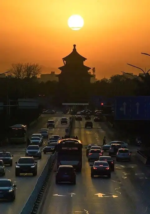 欣赏日落大道世界各地的悬日