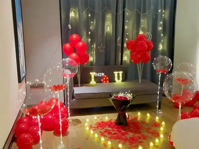 长沙酒店表白布置