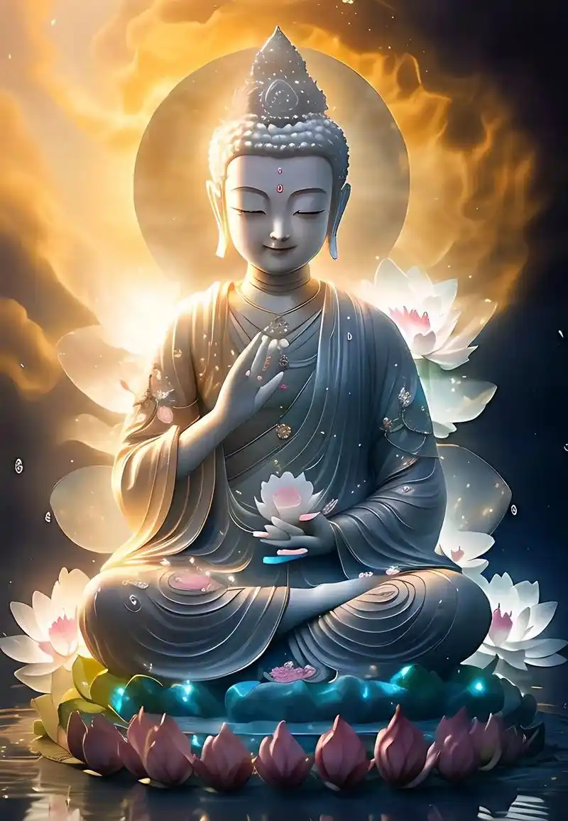 愿一切众生平安击祥#我佛慈悲##ai绘画 #壁纸 #图文热点 - 抖音