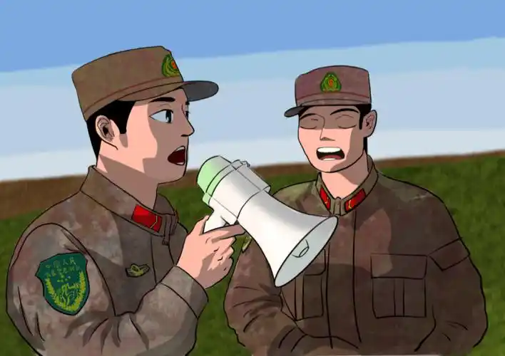 一组精彩漫画带你走进武警新兵拉练现场