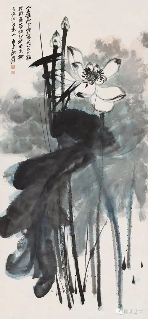 张大千荷花作品五十幅清赏