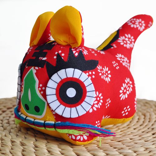 中国国风小布布老虎民间手工艺品宝宝玩具传统民俗布老虎