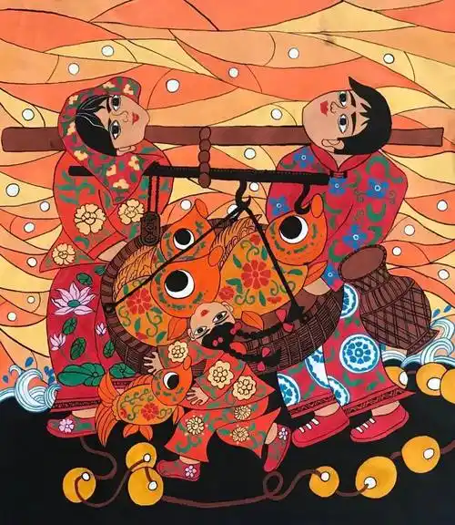 漳平农民画家:创画作 庆丰收 感党恩