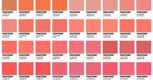 pantone发布了2019年度流行色—living coral(pantone