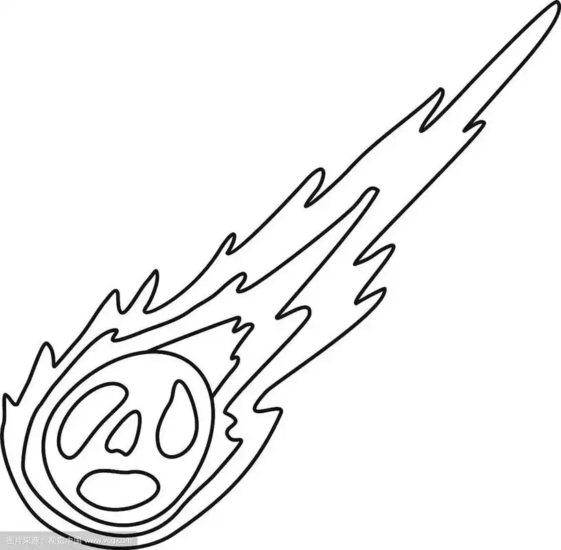 陨石图标轮廓风格