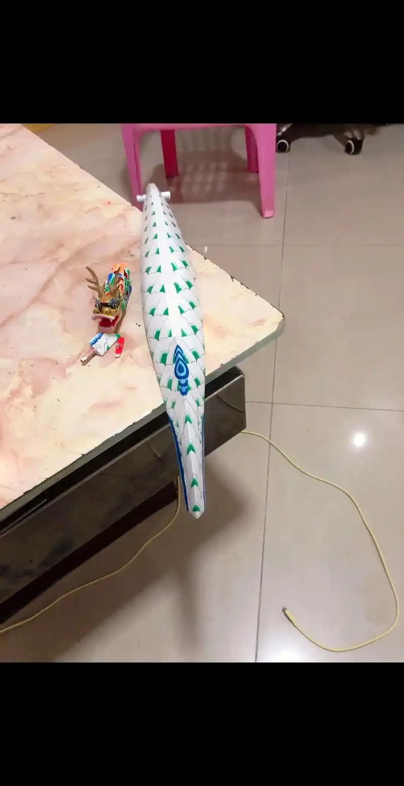 非遗手工 #非遗文化 潮汕传统龙舟该有的小细节  模型也都有(龙头,二