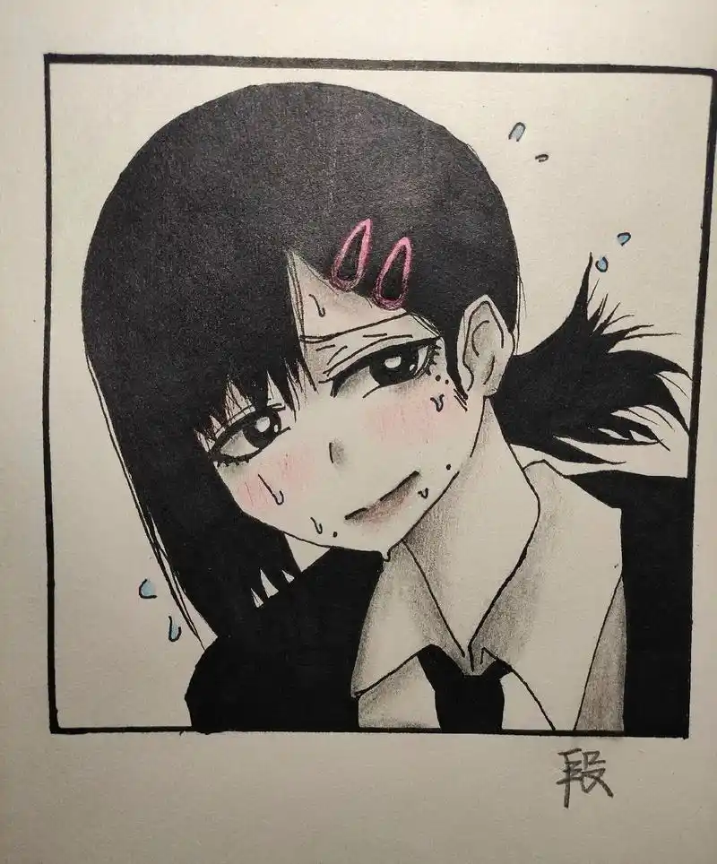 动漫老婆 #东山小红#绘画#电锯人 - 抖音