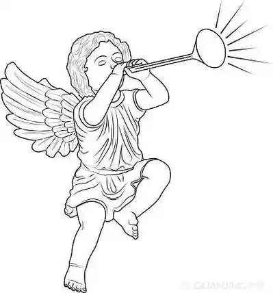 丘比特爱神简笔画