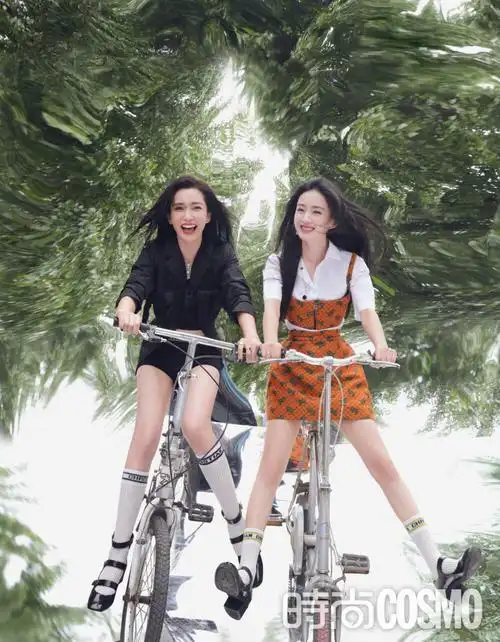 李冰冰赵丽颖时尚cosmo合体杂志