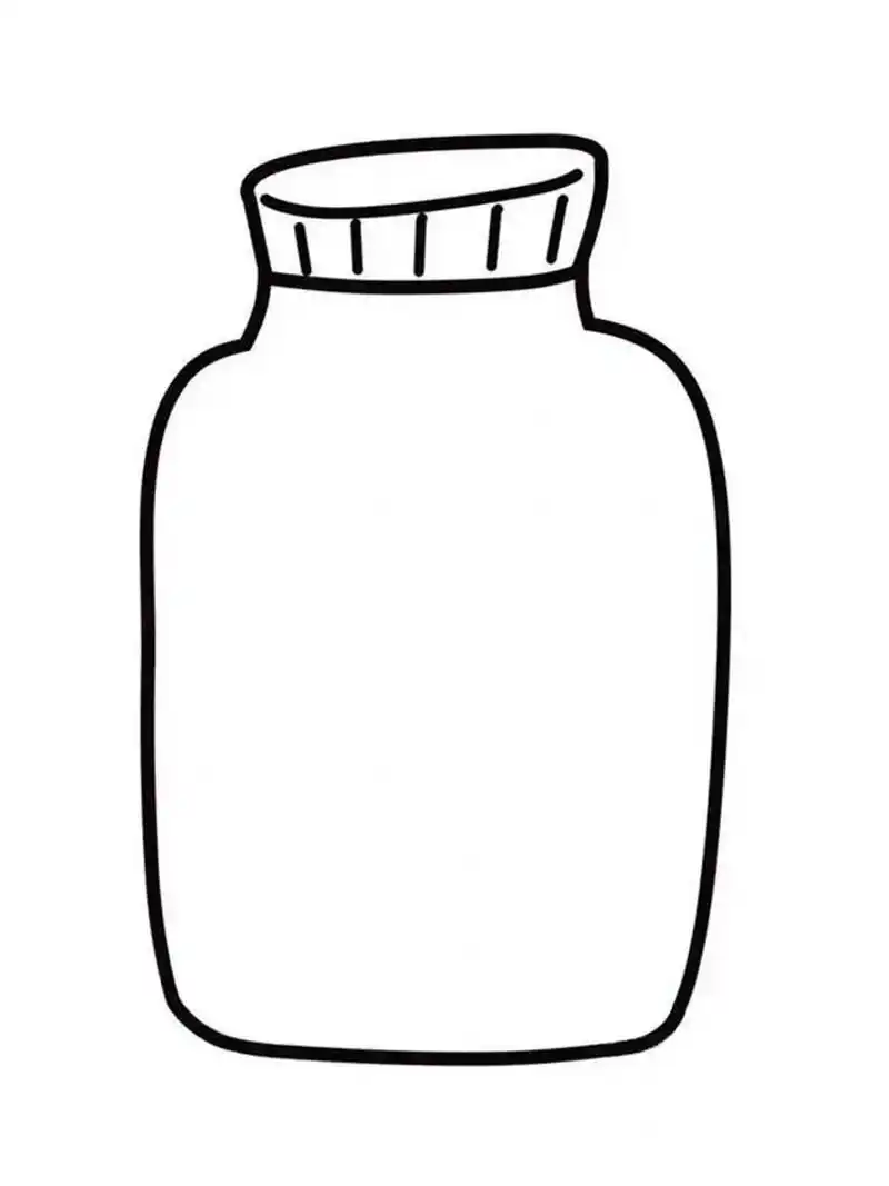 瓶子素材 可打印素材 有小姐姐私信我,想要瓶子里都是白的,不需要镂空