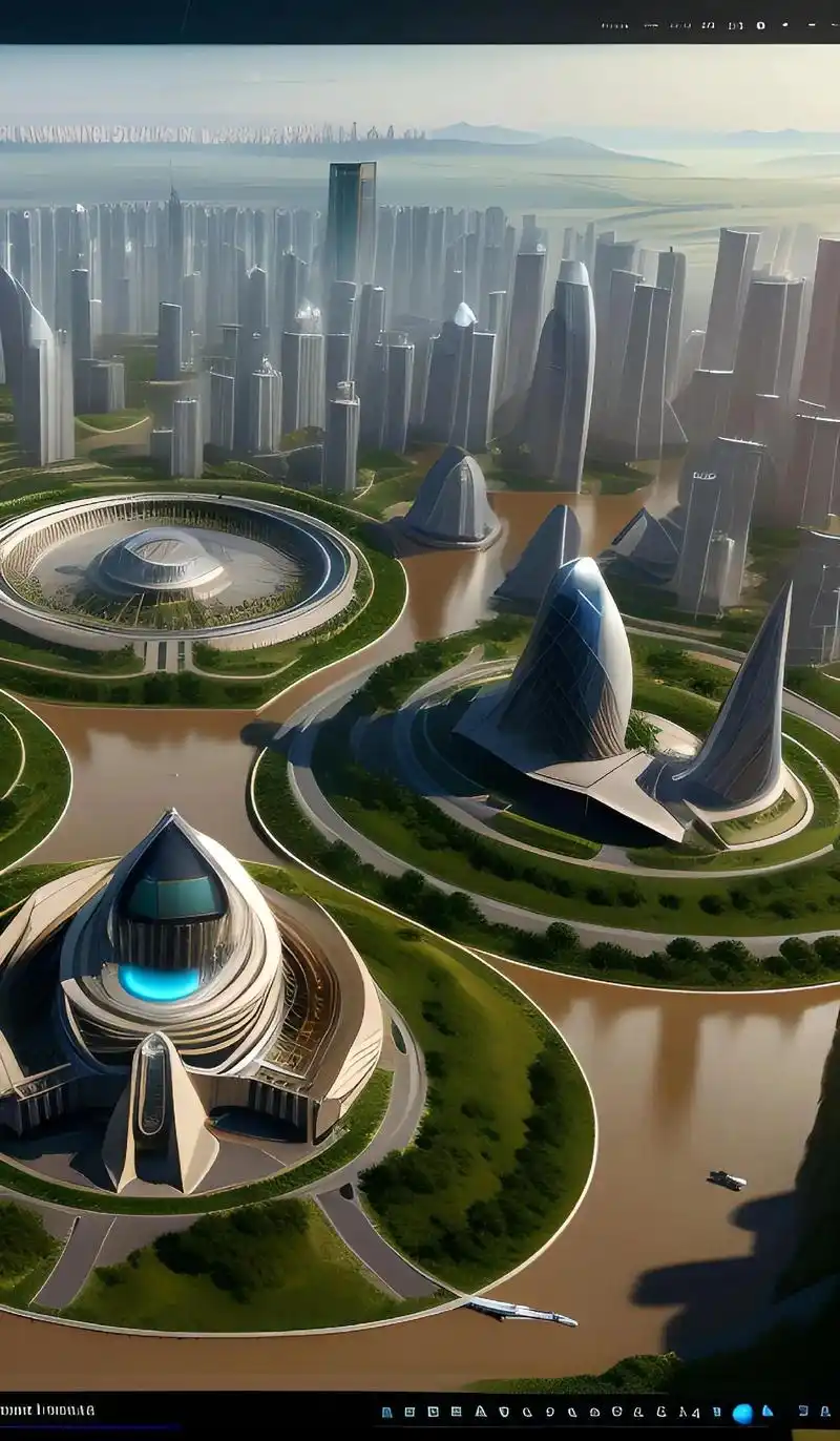 未来世界科技建筑城市发展景象#图文来了 #图文掘金计划#科技 - 抖音