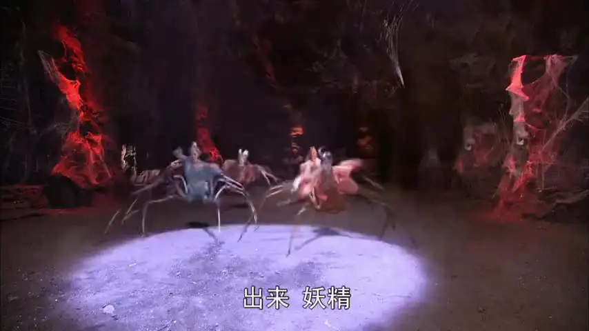 西游记:蜘蛛精姐妹好生勇猛,悟空三兄弟联手,却也不是敌手