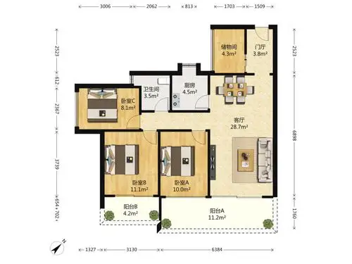 圣淘沙骏园,90.4平精装修三房,学位未用,满五唯一