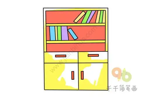 书架的简笔画书架的简笔画立体
