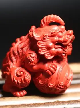 潘家园朱砂有求必应貔貅摆件随机发