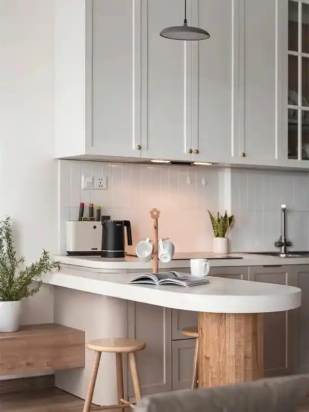 樱花厨房配吧台好想在这嗦螺蛳粉呢