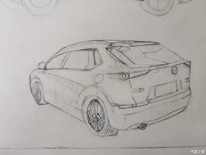 汽车手绘#手绘马自达cx-30